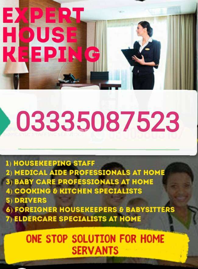 BABYSITTER, HOUSE MAID, COOK, PATIENT ATTEND AND NURSES