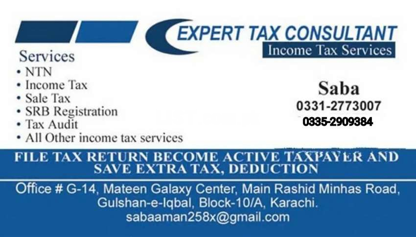 Income Tax Return/NTN/Chamber of Commerce