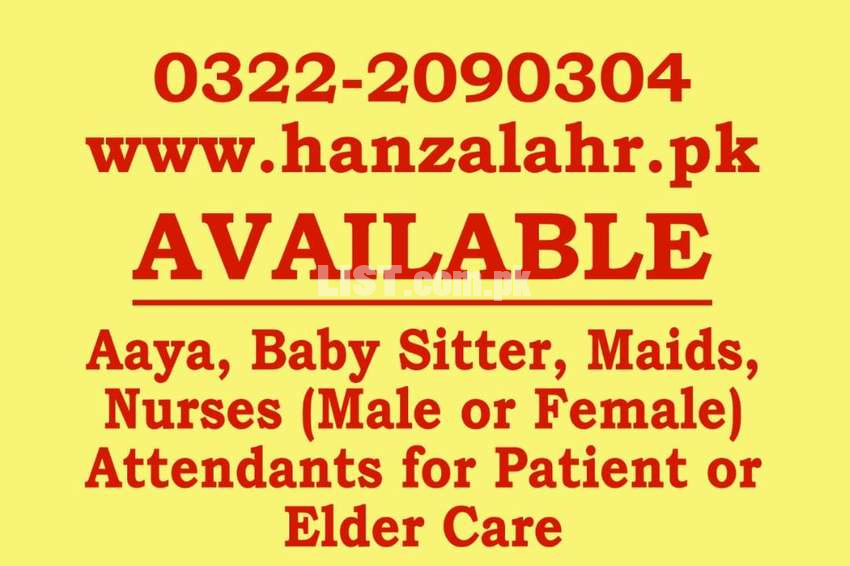 quality best maid attendant nurse baby sitters available