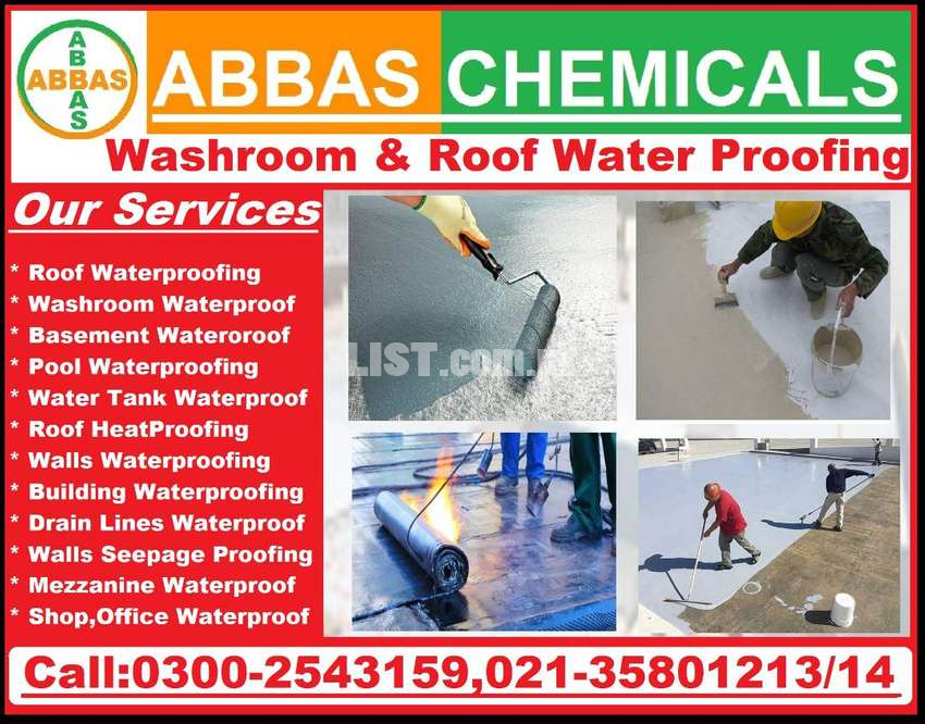 Master Washroom Waterproofing Leakage Seepage and Roof Heat Proofing