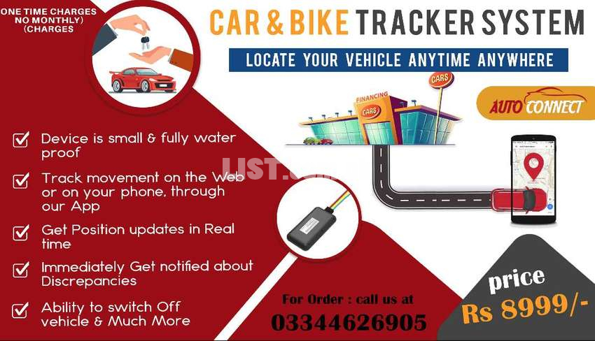 GPS Tracker Car Bike PTA APPROVED