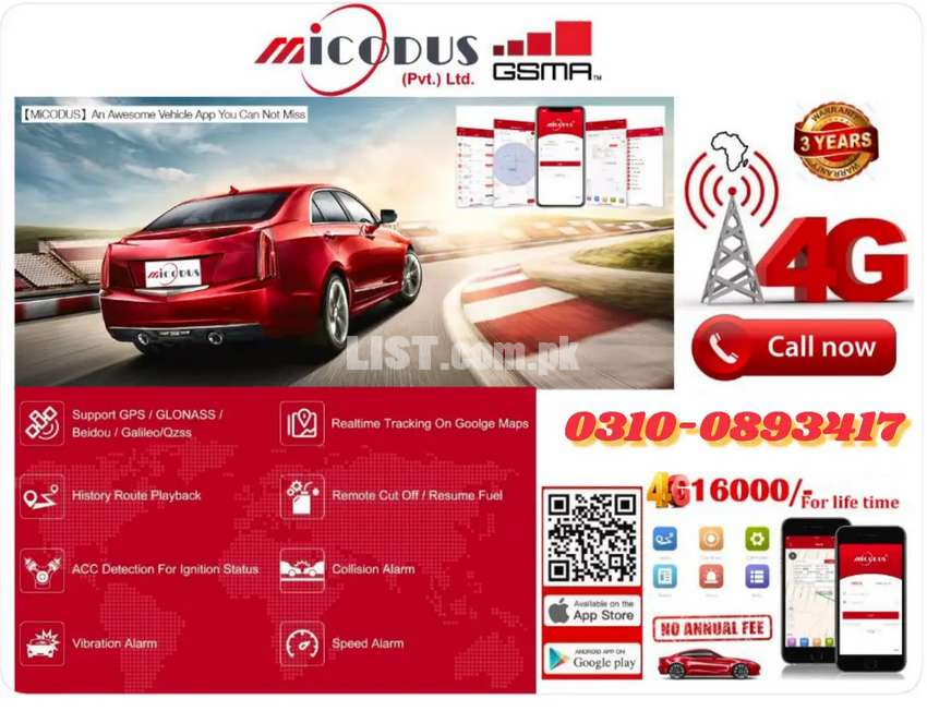 Micodus 4G brings pakistan first 4G tracking system at your door steps
