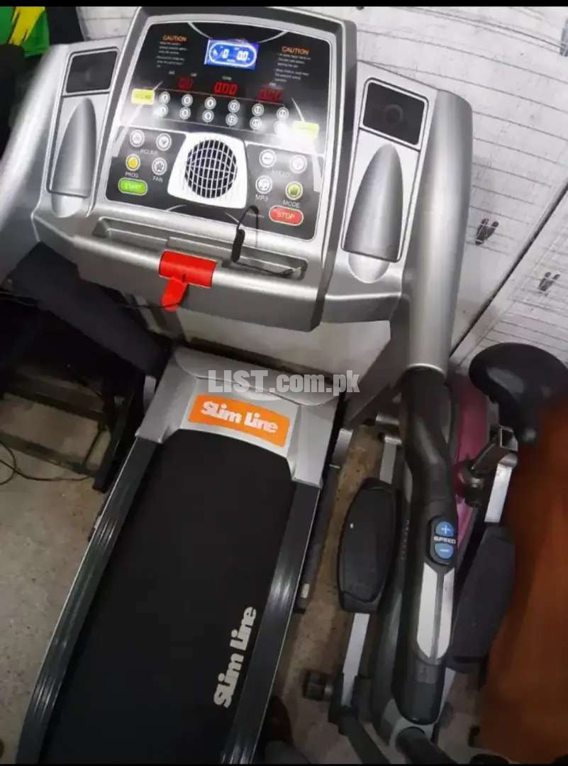 treadmill slimline 3hp moter 160kg wtt support