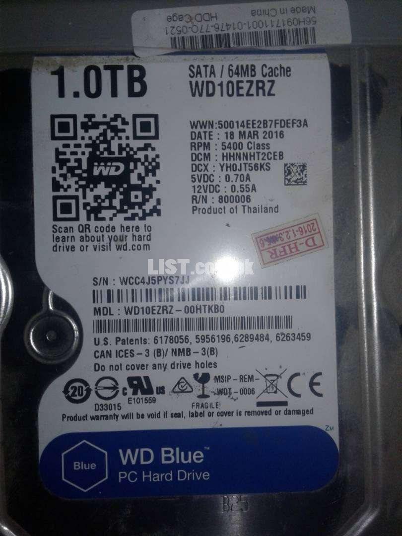 1 tb hard disk