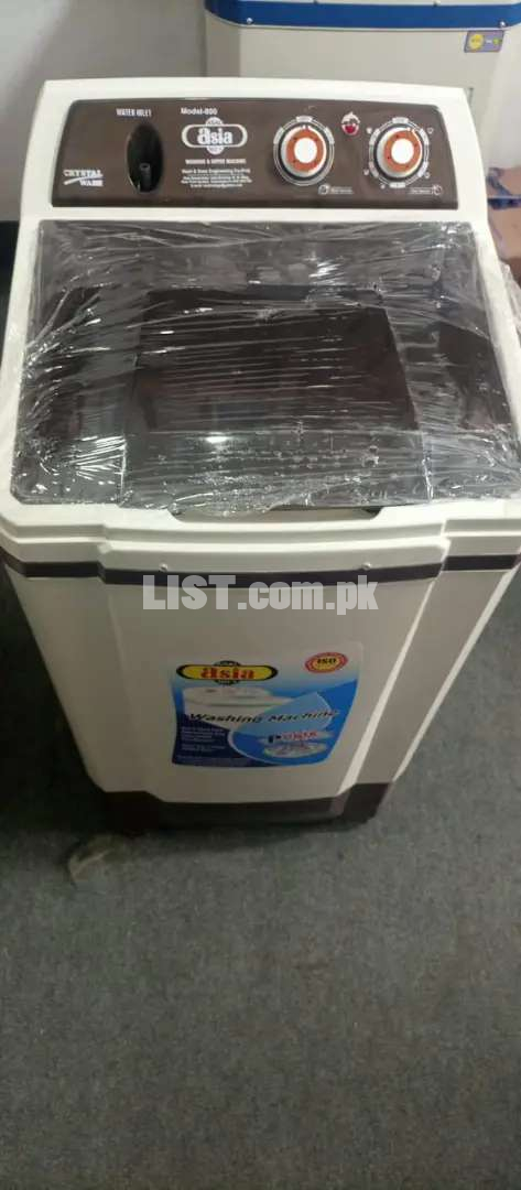Asia washing machine model 800 Warrenty 2years