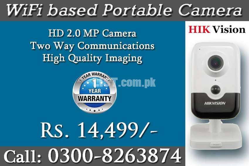 WiFi Based Portable CCTV Camera (HIK Vision)