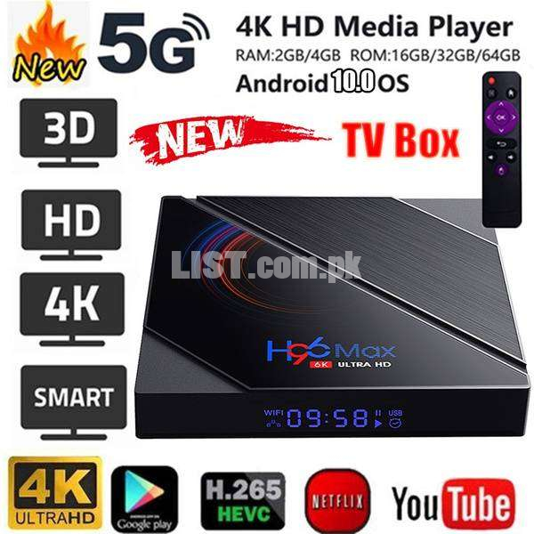 Purple Offer H96 MAX H616 Android 10 4GB/32GB  6K android tv box