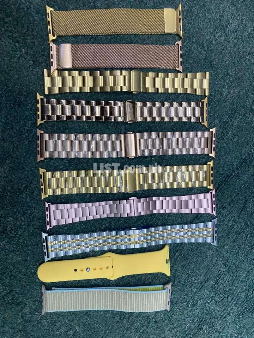 Apple watch bands series 6 and se 44mm chain straps stainless steel