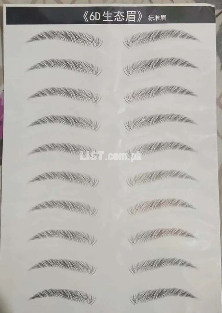 Eyebrow Sets (4 Sets, 10 pairs/set)