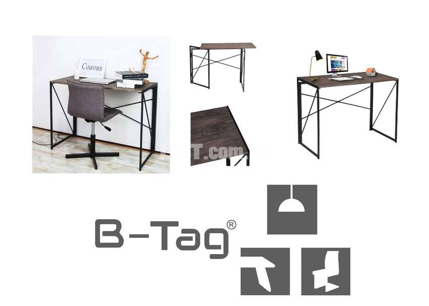 B-TAG Writing Computer Desk Modern Simple Study Desk Industrial Style
