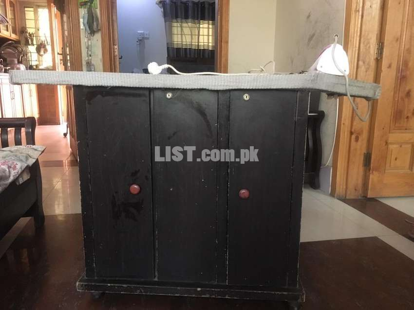 Iron stand with cupboard for sale