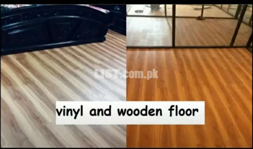 Vinyl flooring 2mm thiknees Gloosy WaterProof Floor Available