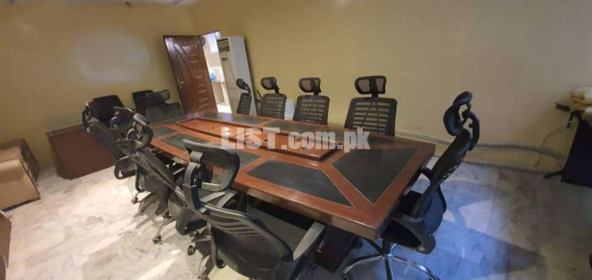 Meeting Room Square Table with Power Connection Spacing Just Like NEW