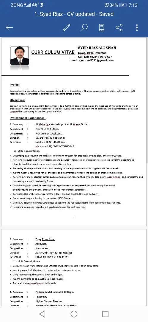 looking for a job