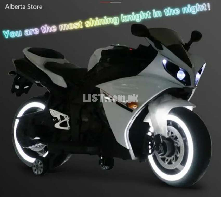 YAHAMA R1 BATTERY OPERATED RECHARGEABLE BIKE FOR KIDS HAND ACCELERATOR