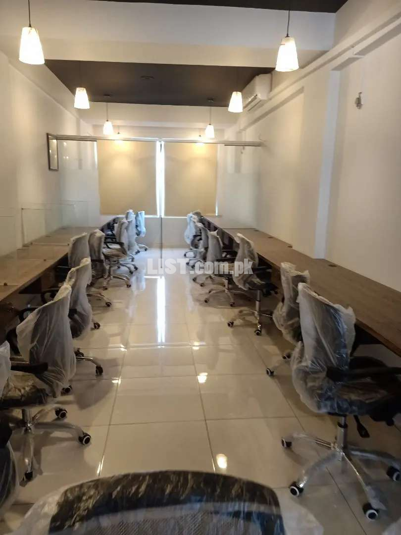 VIP FULL FURNISHED OFFICE FOR RENT BACK UP GENERATOR LIFT 24/7Timing