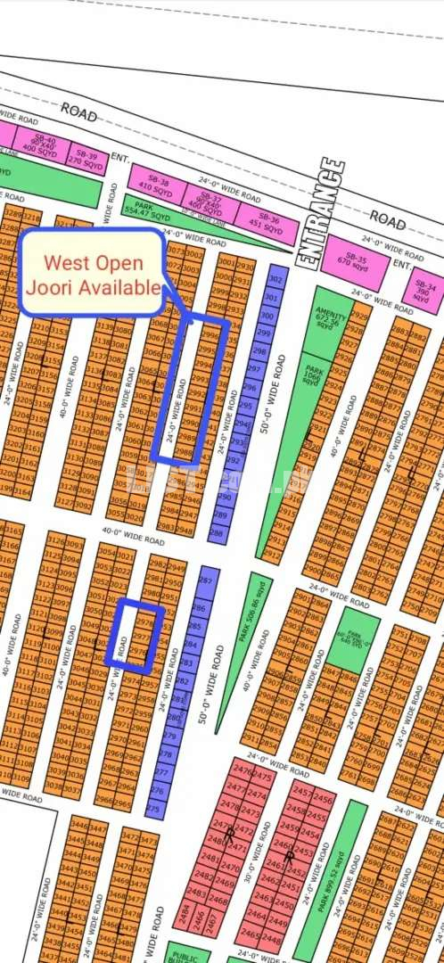 80 Sq-yd Plots on Instalment in North Town Residency Phase 1