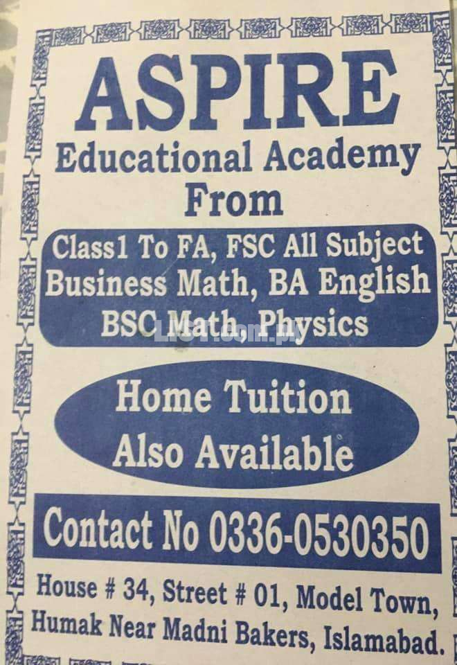Aspire Home Tuition