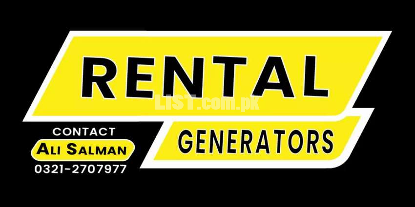 Rental generators available