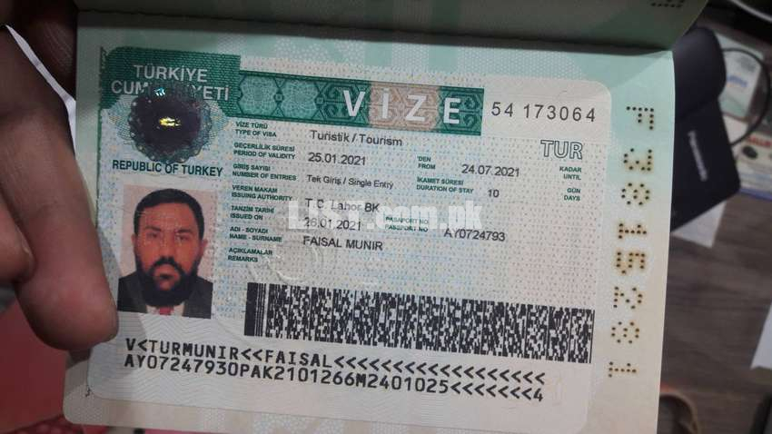 Turkey visit visa don basa