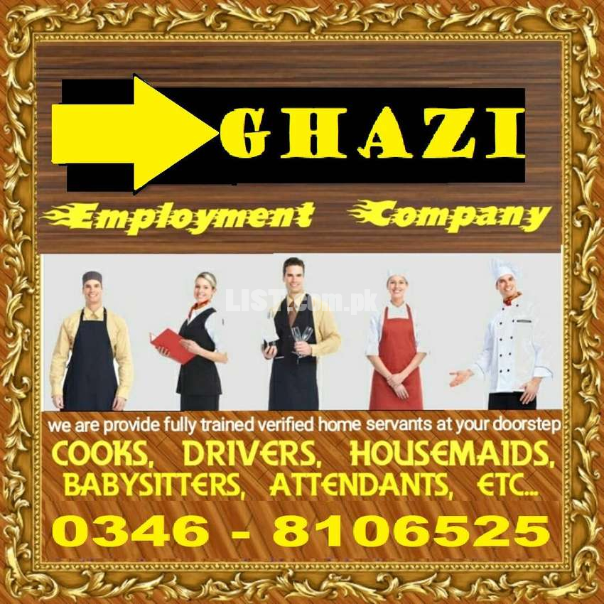 GHAZI EMPLOYMENT COMPANY We are providing baby sitters for kids.