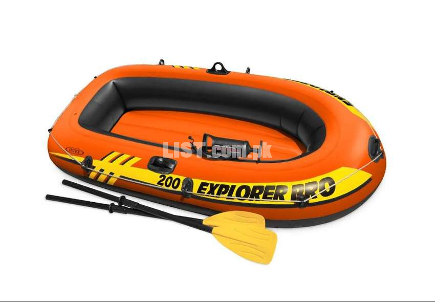 3) INTEX Explorer 200 Inflatable Two Person Raft Set