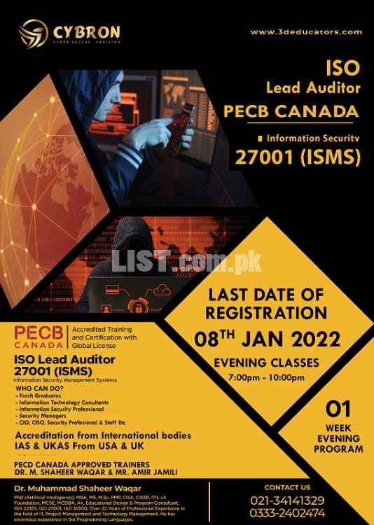 ISO 27001 ISMS Lead Auditor Training in Pakistan