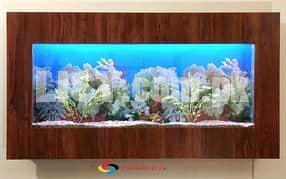 Wall mount fancy aquarium (slim design)