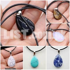 precious stone Round shape necklace jewelry for females pathar