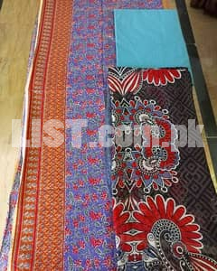 Ethnic 3 pc unstitched lawn collection for sale
