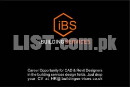 CAD & Revit Designers experience in HVAC, piping and Services