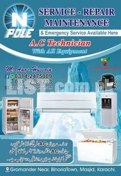 AC Repairing Service, Installation, Gas Filling Service,Master service