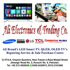 LED tv LCD Tv Smart tv repairing Home services all Karachi
