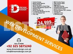 E-commerce Website design development domain hosting service in Lahore