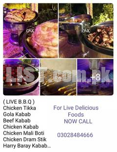 wedding Food's/ BBQ Tika / LIVE TEA/Catering Services/Live Foods/BBQ/
