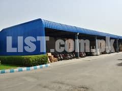 PEB shed, warehouse, industrial building, Marquee