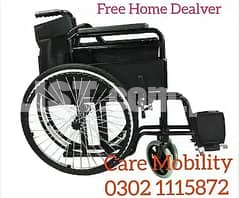Wheel Chair | Foldable Wheel Chair | Chromed Steel wheel chair