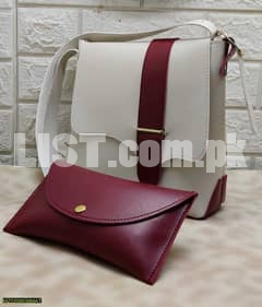 Slush Orignal Leather Bag With Leather Hand Pouch 1690