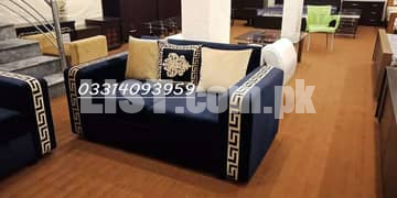 sofa set 3 2 1 in Solid wood & Master foam with cushions