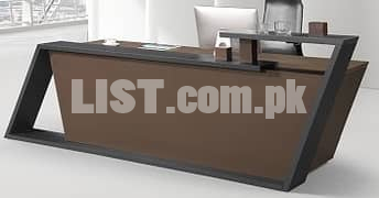reception desk counter table wooden