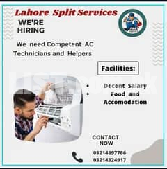 AC technicians and helpers required Urgently