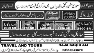 Worker Required In Saudia