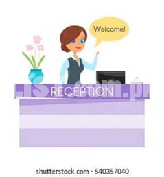 Female Office Receptionist Required in Johar Town J block Lahore
