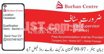 Hostel Manager in Faisalabad