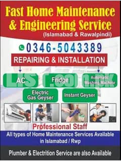 AC installation AC repair Fridge repair AC service inverter 0301390364