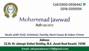 Lawyer/ Advocate (Criminal Cases, Civil and Family Cases) and Property