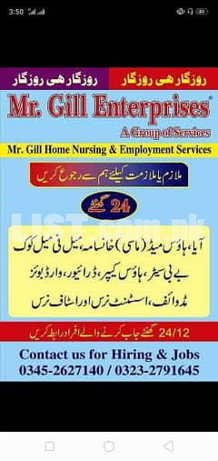Mr. Gill Enterprises � Domestic Services