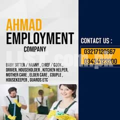Domestic Services We provide All Kinds of Domestic Staff