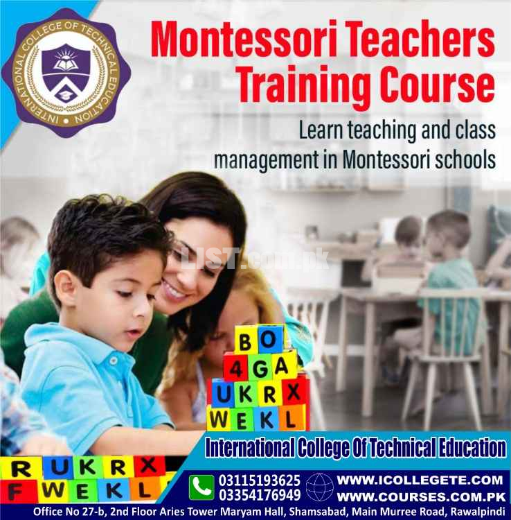 Diploma in Montessori Teaching Education Course in Muzaffarabad