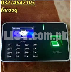 Biometric Attendance Machine Fingerprint, ZKTeco K50 with Battery
